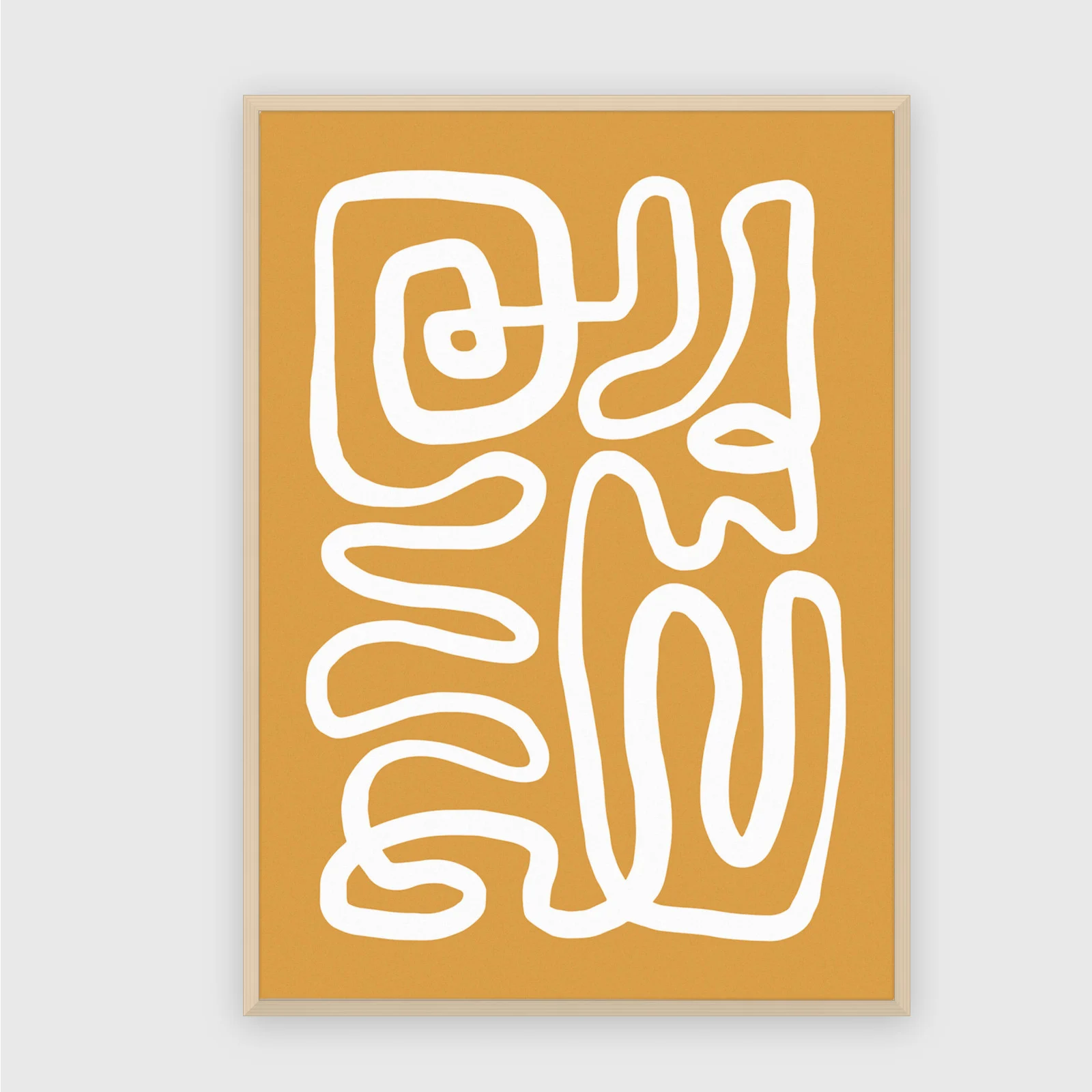 Matisse Nr. 278 – Akustikbild mit Druck, 104 × 73 cm, heller Holzrahmen