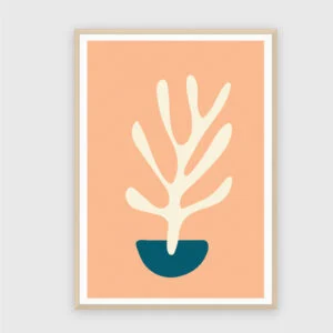 Matisse Nr. 352 – Akustikbild mit Druck, 104 × 73 cm, heller Holzrahmen