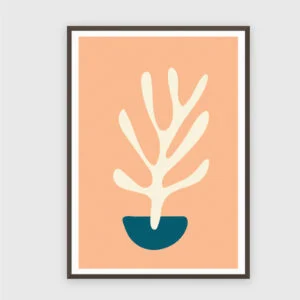 Matisse Nr. 352 – Akustikbild mit Druck, 104 × 73 cm, dunkler Holzrahmen