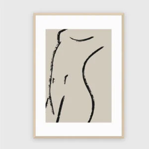 Matisse Nr. 399 – Akustikbild mit Druck, 104 × 73 cm, heller Holzrahmen