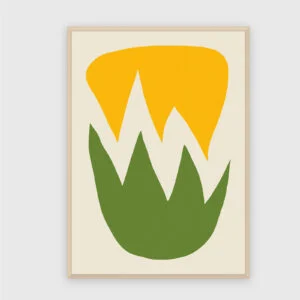 Matisse Nr. 330 – Akustikbild mit Druck, 104 × 73 cm, heller Holzrahmen