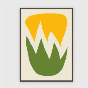 Matisse Nr. 330 – Akustikbild mit Druck, 104 × 73 cm, dunkler Holzrahmen