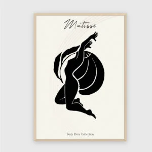 Matisse Nr. 488 – Akustikbild mit Druck, 104 × 73 cm, heller Holzrahmen
