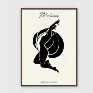 Matisse Nr. 488 – Akustikbild mit Druck, 104 × 73 cm, dunkler Holzrahmen