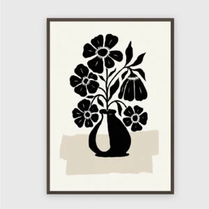 Matisse Nr. 464 – Akustikbild mit Druck, 104 × 73 cm, dunkler Holzrahmen