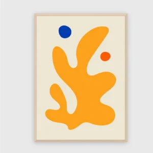 Matisse Nr. 321 – Akustikbild mit Druck, 104 × 73 cm, heller Holzrahmen
