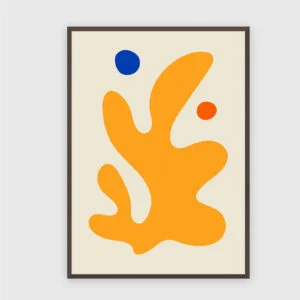 Matisse Nr. 321 – Akustikbild mit Druck, 104 × 73 cm, dunkler Holzrahmen
