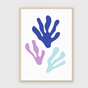 Matisse Nr. 357 – Akustikbild mit Druck, 104 × 73 cm, heller Holzrahmen
