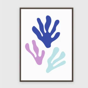 Matisse Nr. 357 – Akustikbild mit Druck, 104 × 73 cm, dunkler Holzrahmen