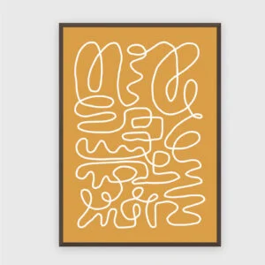 Matisse Nr. 284 – Akustikbild mit Druck, 104 × 73 cm, dunkler Holzrahmen