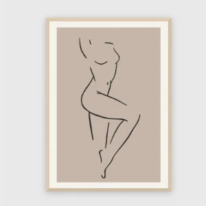 Matisse Nr. 390 – Akustikbild mit Druck, 104 × 73 cm, heller Holzrahmen