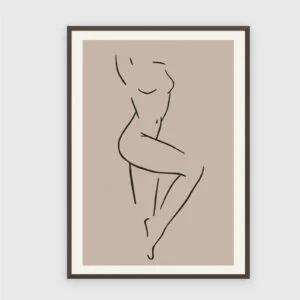 Matisse Nr. 390 – Akustikbild mit Druck, 104 × 73 cm, dunkler Holzrahmen