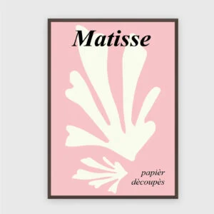 Matisse Nr. 88 – Akustikbild mit Druck, 104 × 73 cm, dunkler Holzrahmen