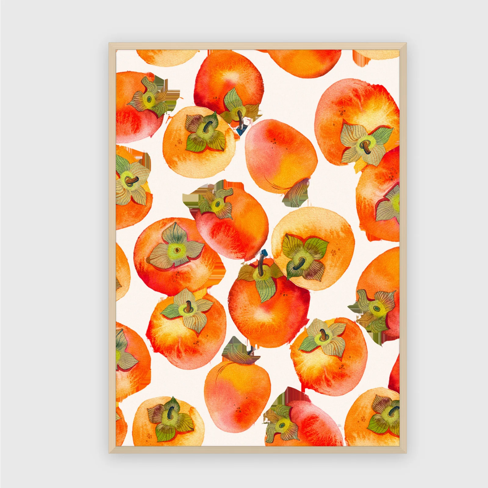 Obstmarkt Nr. 20 – Akustikbild mit Druck, 104 × 73 cm, heller Holzrahmen