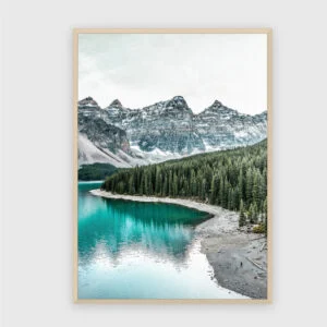 Natur Nr. 30 – Akustikbild mit Druck, 104 × 73 cm, heller Holzrahmen