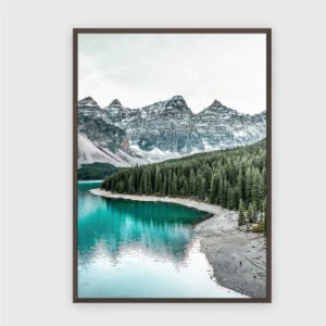 Natur Nr. 30 – Akustikbild mit Druck, 104 × 73 cm, dunkler Holzrahmen