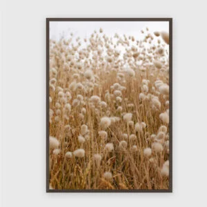 Natur Nr. 2 – Akustikbild mit Druck, 104 × 73 cm, dunkler Holzrahmen