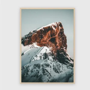 Natur Nr. 82 – Akustikbild mit Druck, 104 × 73 cm, heller Holzrahmen