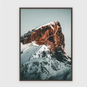 Natur Nr. 82 – Akustikbild mit Druck, 104 × 73 cm, dunkler Holzrahmen