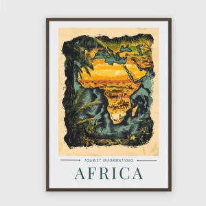 Reisen Nr. 102 – Akustikbild mit Druck, 104 × 73 cm, dunkler Holzrahmen
