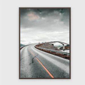 Natur Nr. 81 – Akustikbild mit Druck, 104 × 73 cm, dunkler Holzrahmen