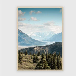 Natur Nr. 171 – Akustikbild mit Druck, 104 × 73 cm, heller Holzrahmen