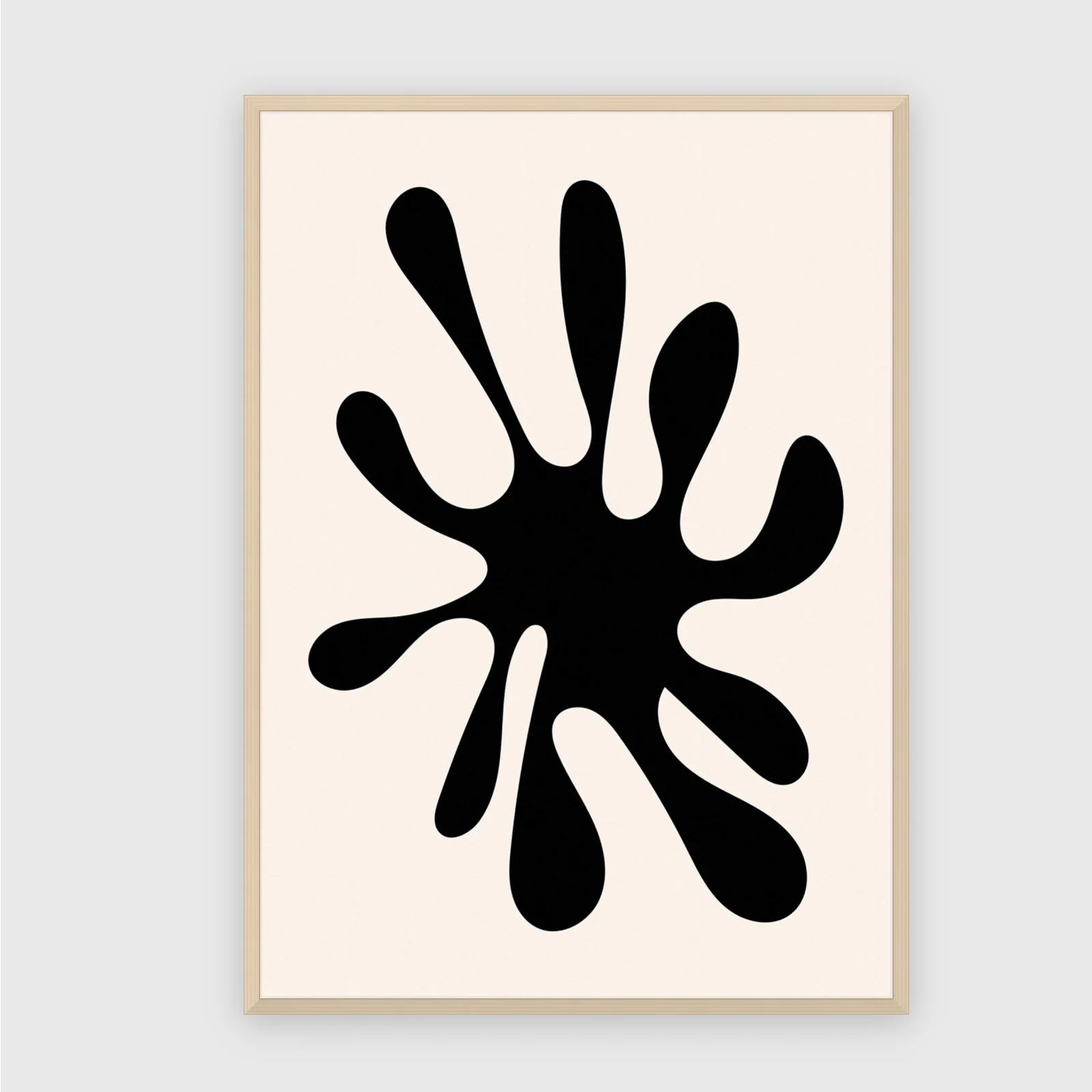 Matisse Nr. 362 – Akustikbild mit Druck, 104 × 73 cm, heller Holzrahmen