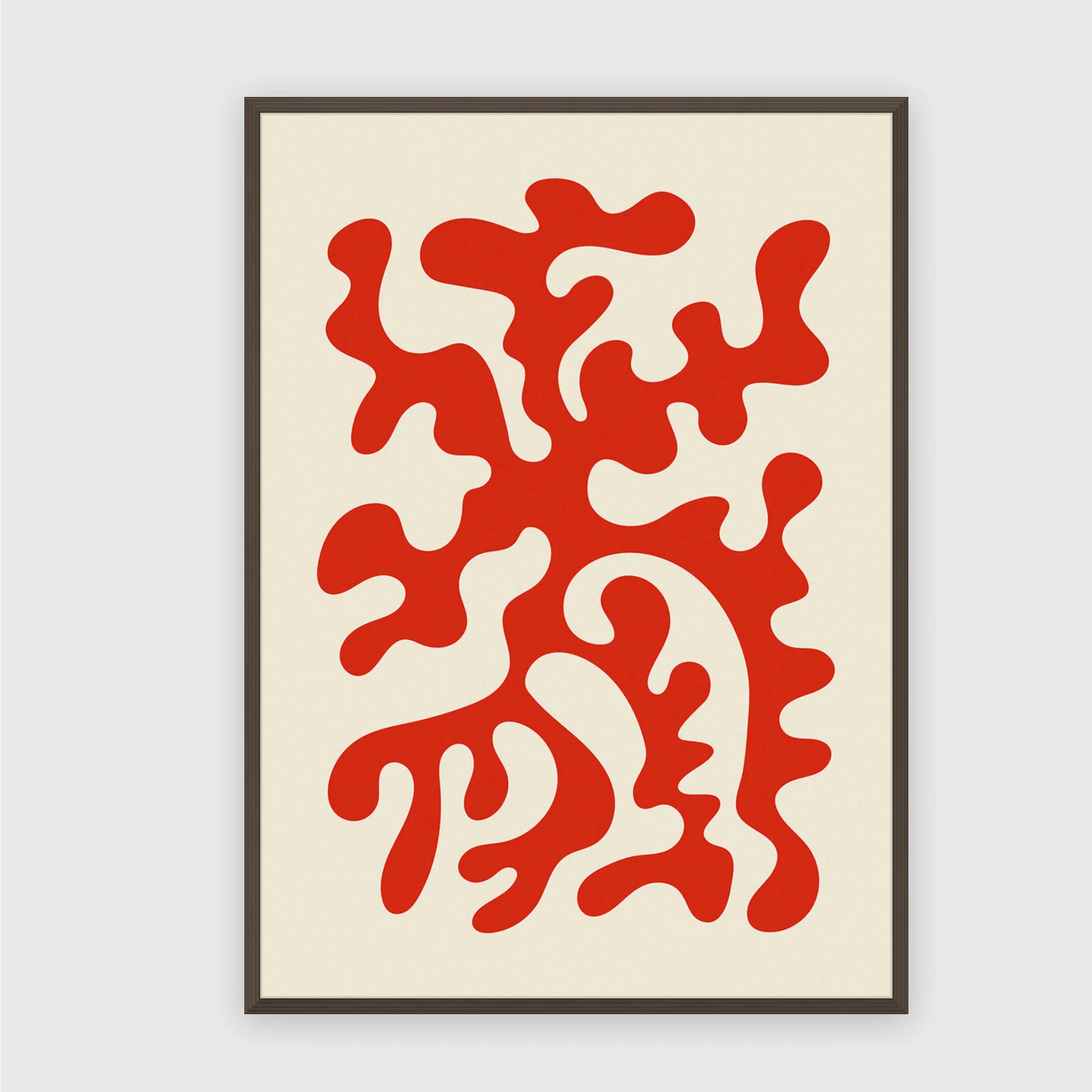 Matisse Nr. 316 – Akustikbild mit Druck, 104 × 73 cm, dunkler Holzrahmen