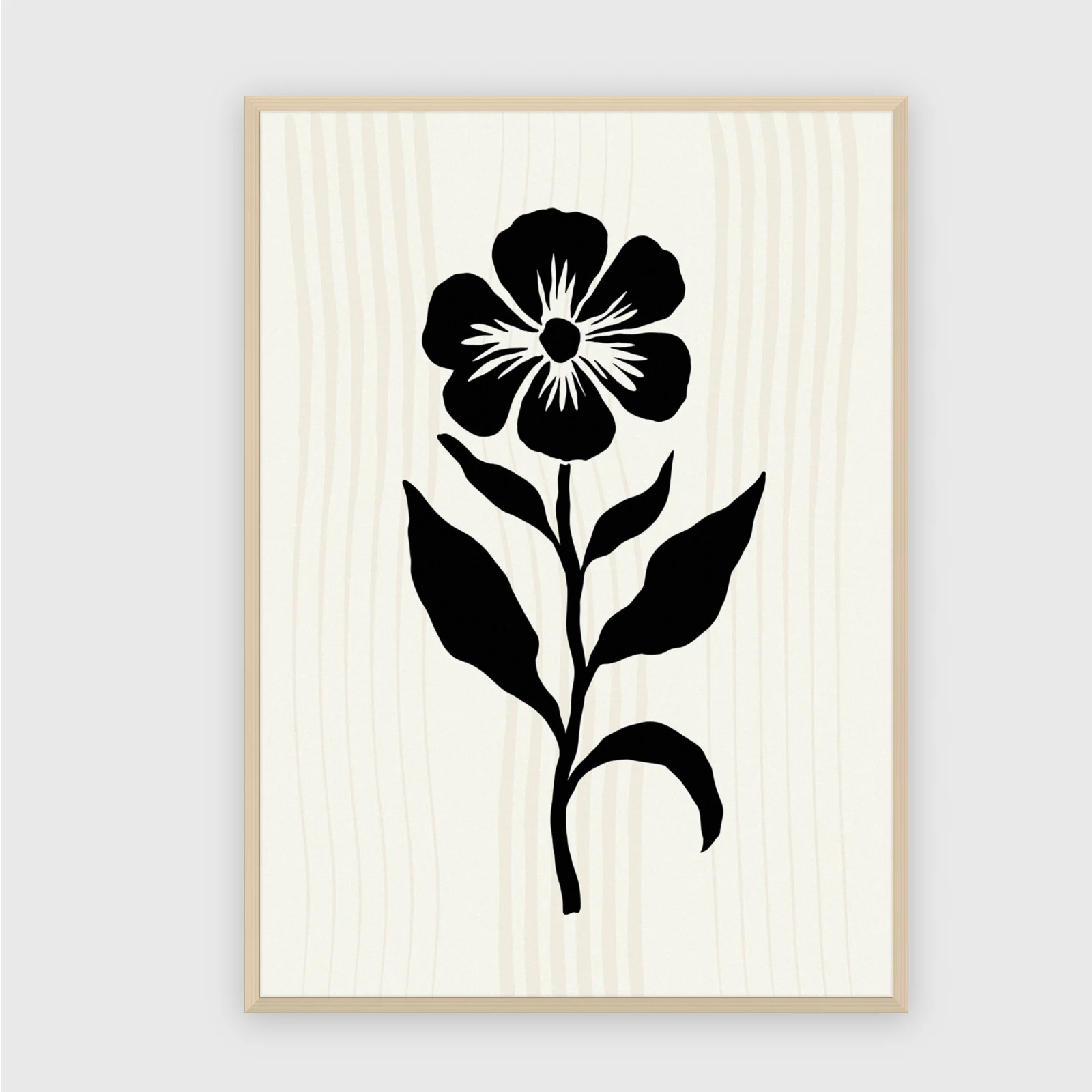 Matisse Nr. 460 – Akustikbild mit Druck, 104 × 73 cm, heller Holzrahmen