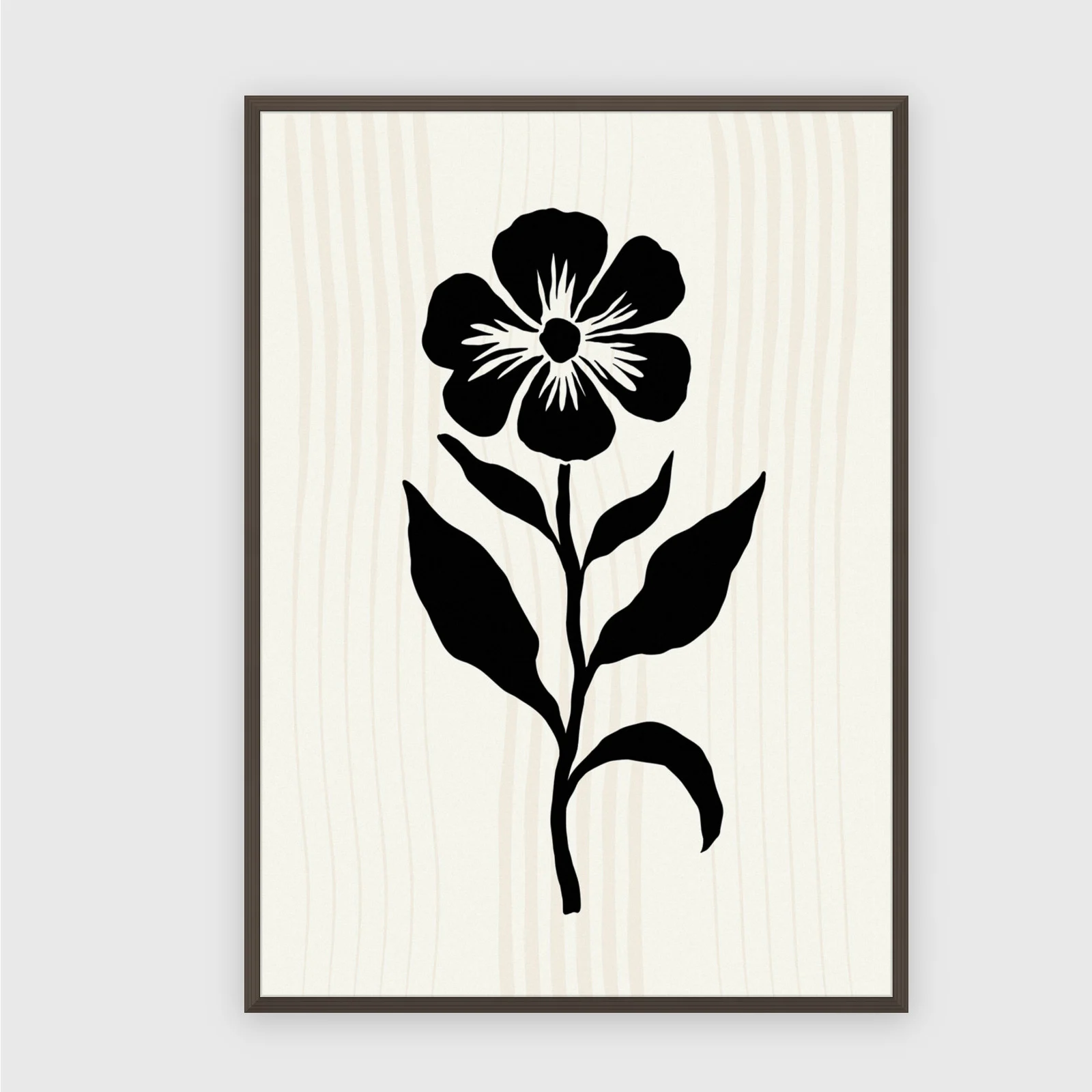 Matisse Nr. 460 – Akustikbild mit Druck, 104 × 73 cm, dunkler Holzrahmen