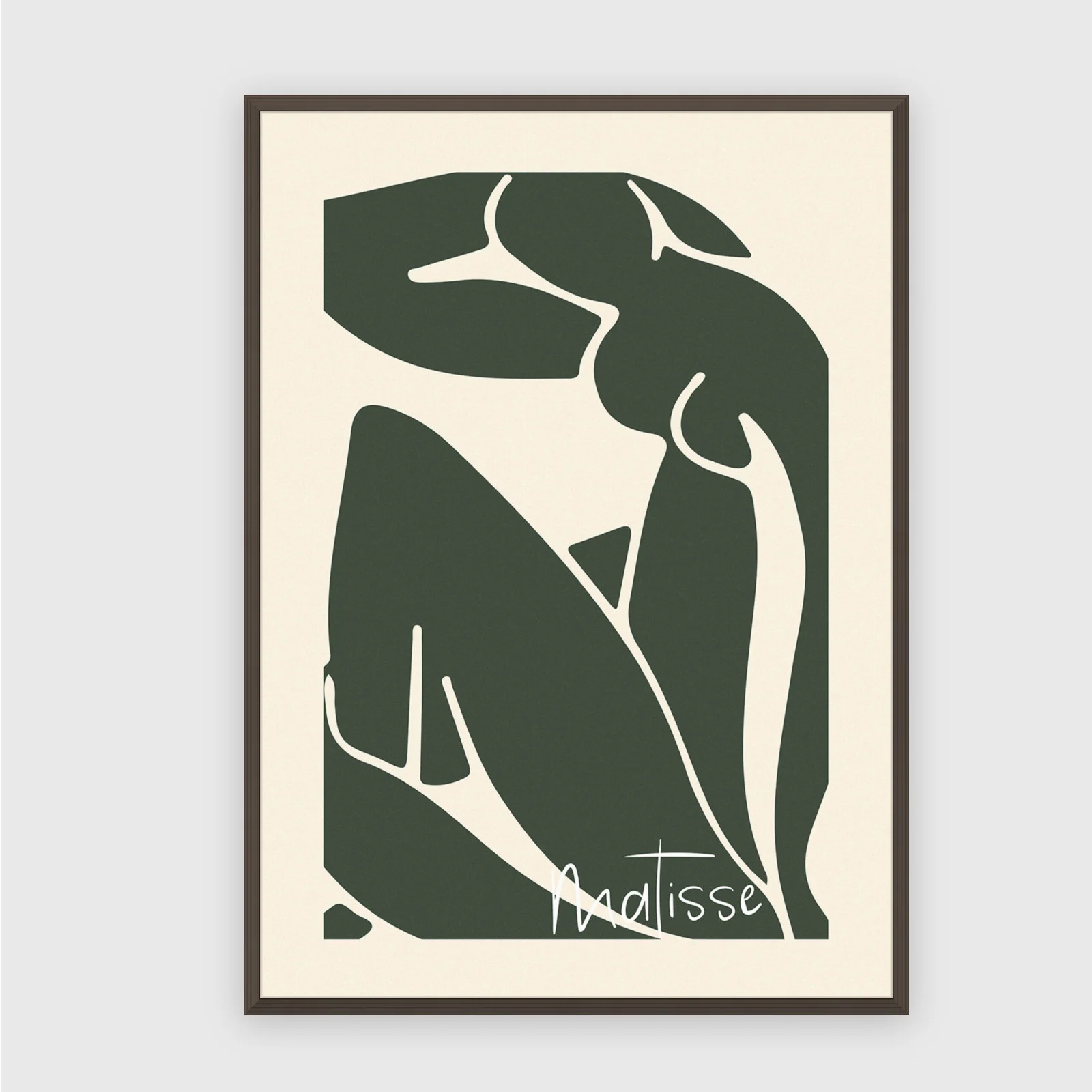 Matisse Nr. 39 – Akustikbild mit Druck, 104 × 73 cm, dunkler Holzrahmen
