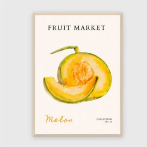 Obstmarkt Nr. 21 – Akustikbild mit Druck, 104 × 73 cm, heller Holzrahmen