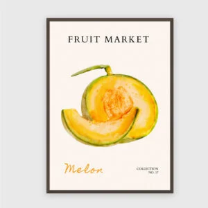 Obstmarkt Nr. 21 – Akustikbild mit Druck, 104 × 73 cm, dunkler Holzrahmen