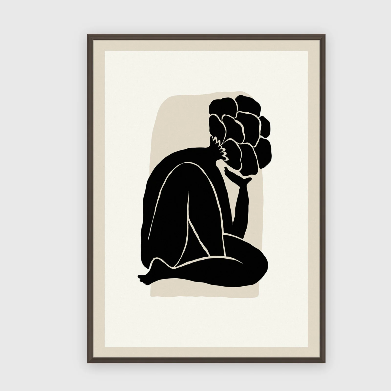 Matisse Nr. 449 – Akustikbild mit Druck, 104 × 73 cm, dunkler Holzrahmen