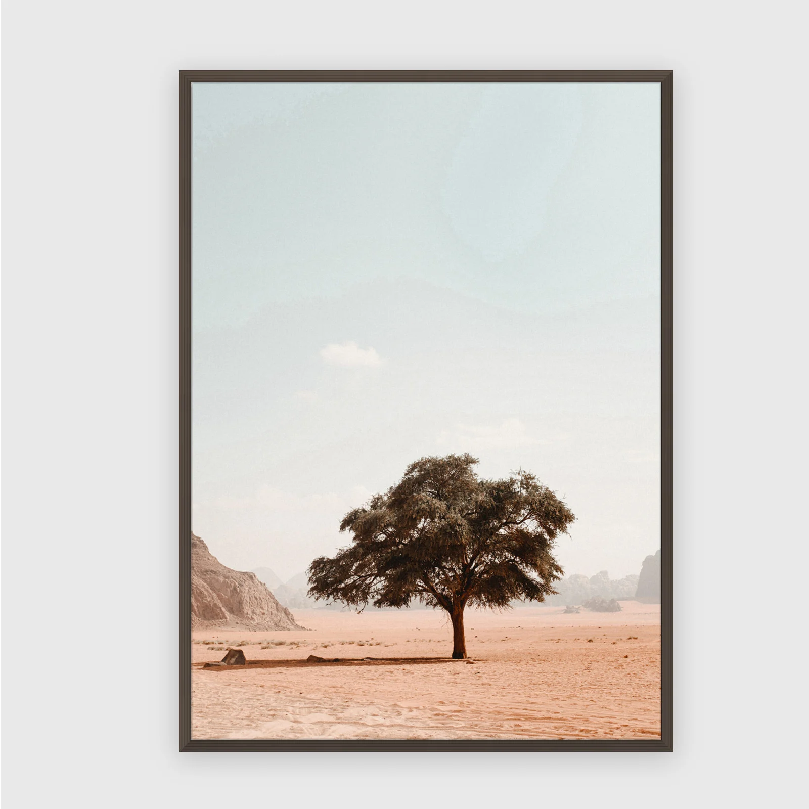 Natur Nr. 168 – Akustikbild mit Druck, 104 × 73 cm, dunkler Holzrahmen