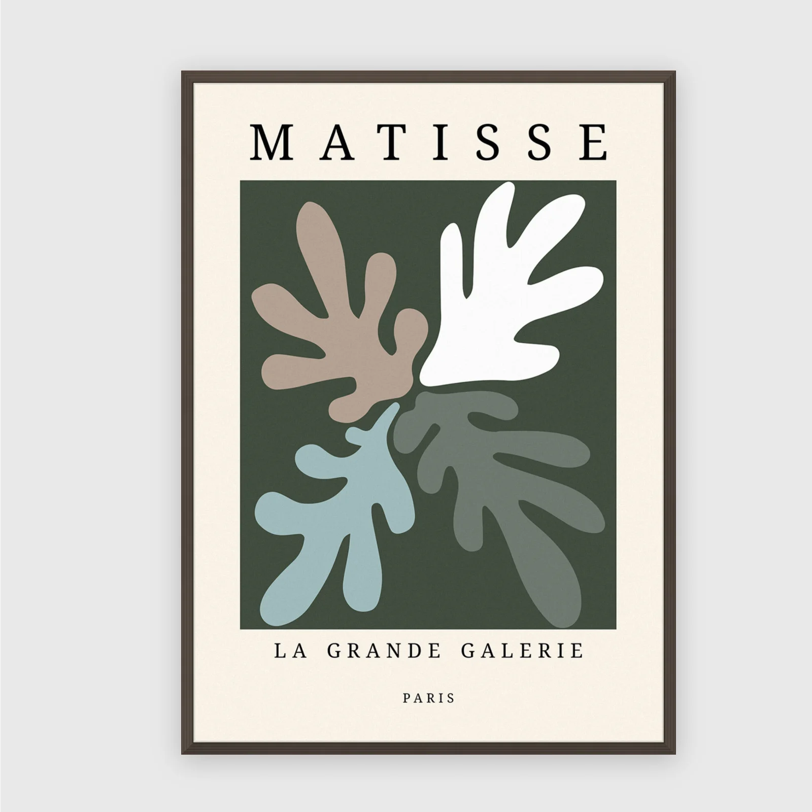 Matisse Nr. 116 – Akustikbild mit Druck, 104 × 73 cm, dunkler Holzrahmen