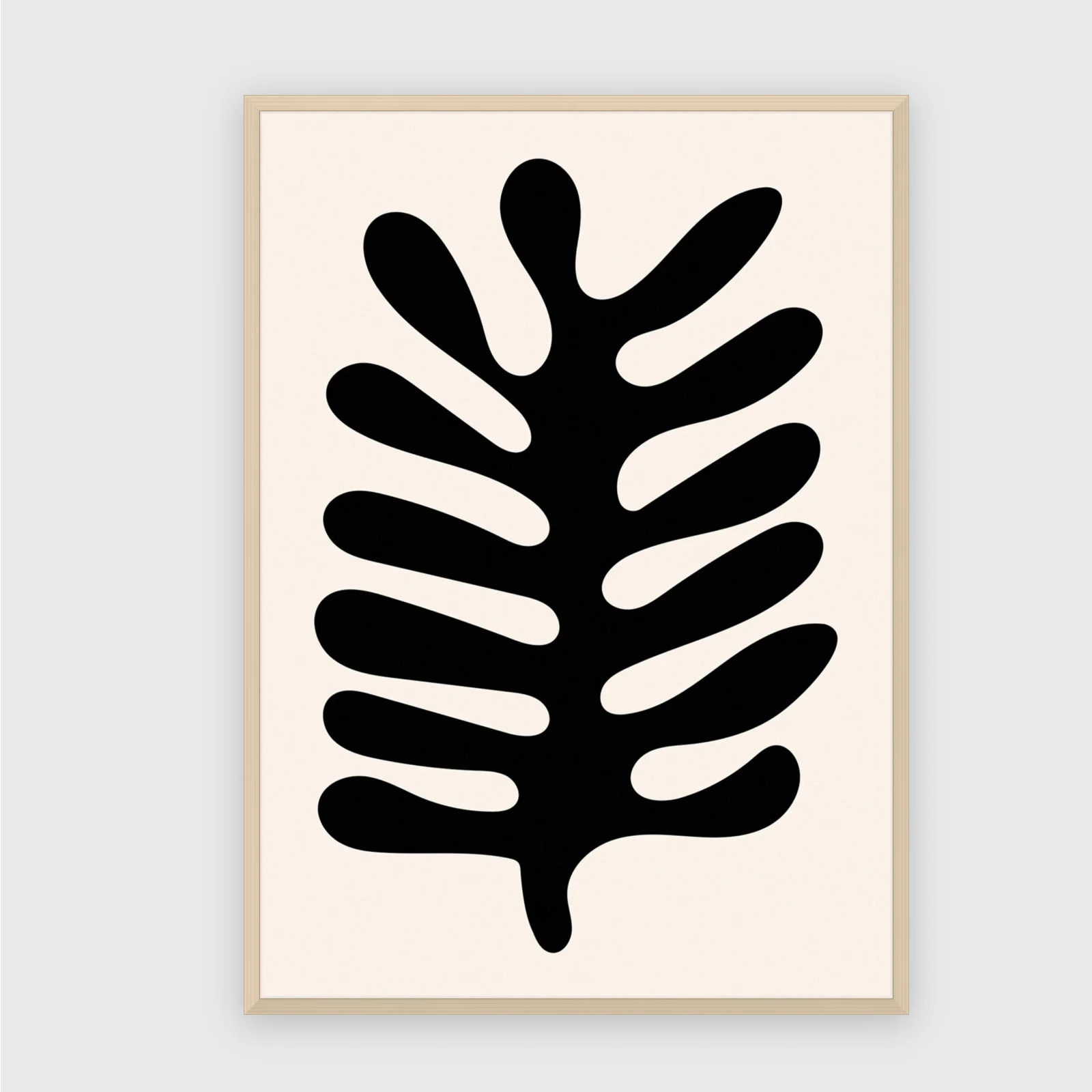 Matisse Nr. 363 – Akustikbild mit Druck, 104 × 73 cm, heller Holzrahmen