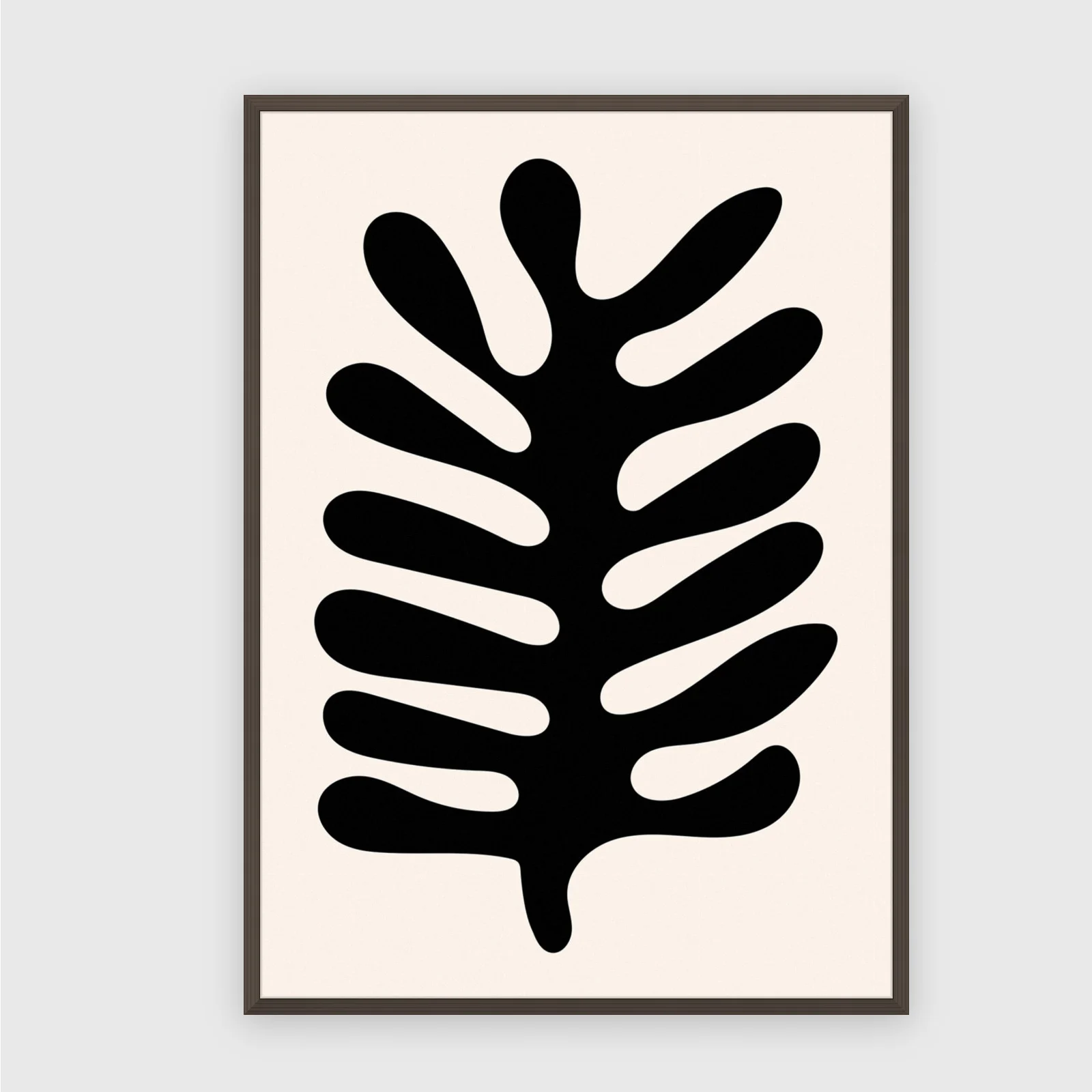 Matisse Nr. 363 – Akustikbild mit Druck, 104 × 73 cm, dunkler Holzrahmen