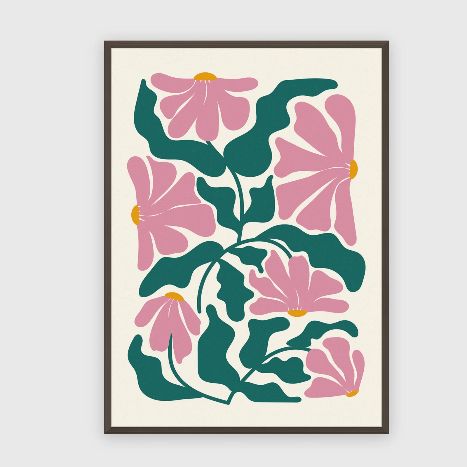 Matisse Nr. 427 – Akustikbild mit Druck, 104 × 73 cm, dunkler Holzrahmen