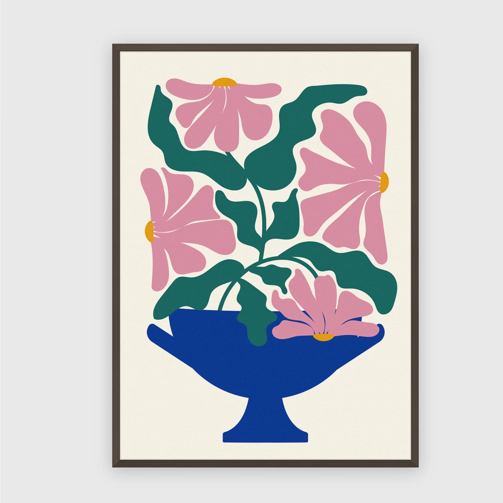 Matisse Nr. 426 – Akustikbild mit Druck, 104 × 73 cm, dunkler Holzrahmen