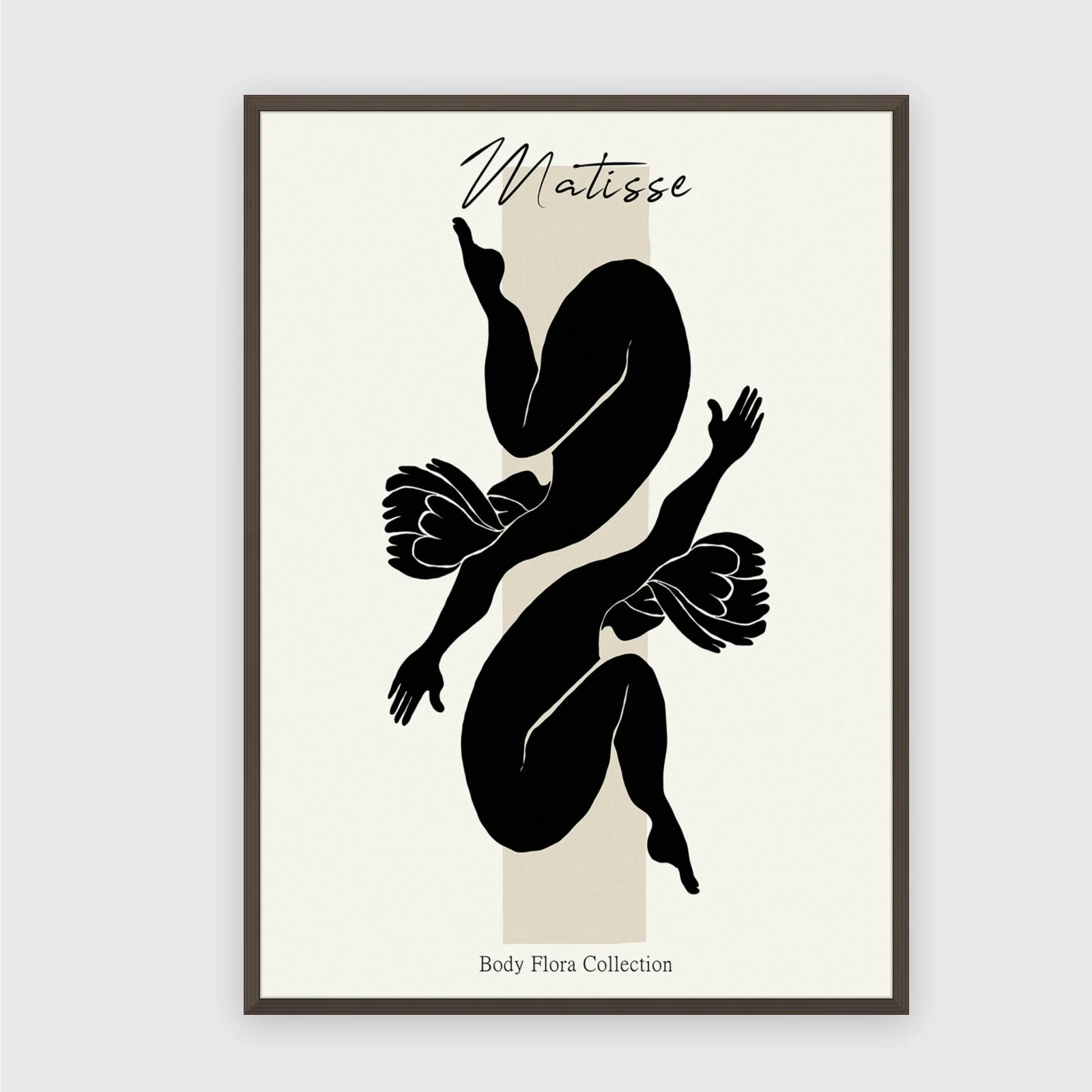 Matisse Nr. 495 – Akustikbild mit Druck, 104 × 73 cm, dunkler Holzrahmen