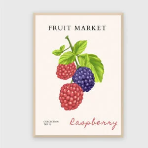 Obstmarkt Nr. 23 – Akustikbild mit Druck, 104 × 73 cm, heller Holzrahmen