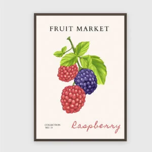 Obstmarkt Nr. 23 – Akustikbild mit Druck, 104 × 73 cm, dunkler Holzrahmen