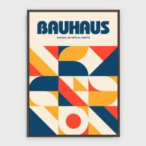 Bauhaus Nr. 319 – Akustikbild mit Druck, dunkler Holzrahmen