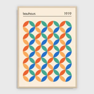 Bauhaus Nr. 328 – Akustikbild mit Druck, heller Holzrahmen