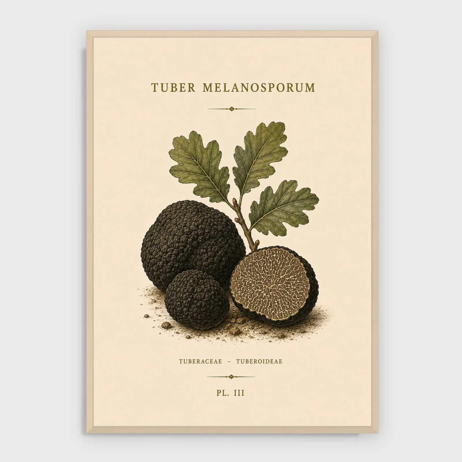 Gastronomie Nr. 42 – Akustikbild mit Druck, heller Holzrahmen
