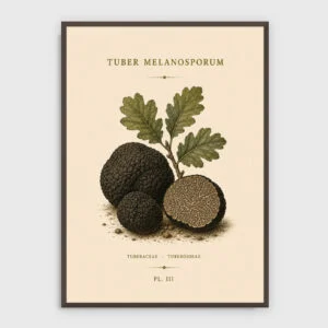 Gastronomie Nr. 42 – Akustikbild mit Druck, dunkler Holzrahmen