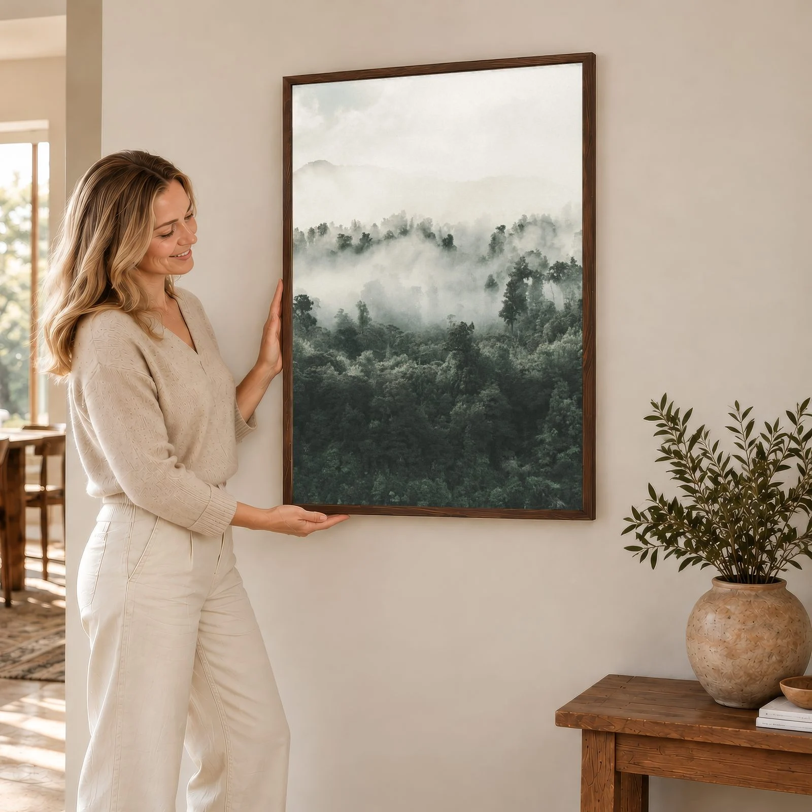 Natur Nr. 128 – Akustikbild mit Druck, 104 × 73 cm