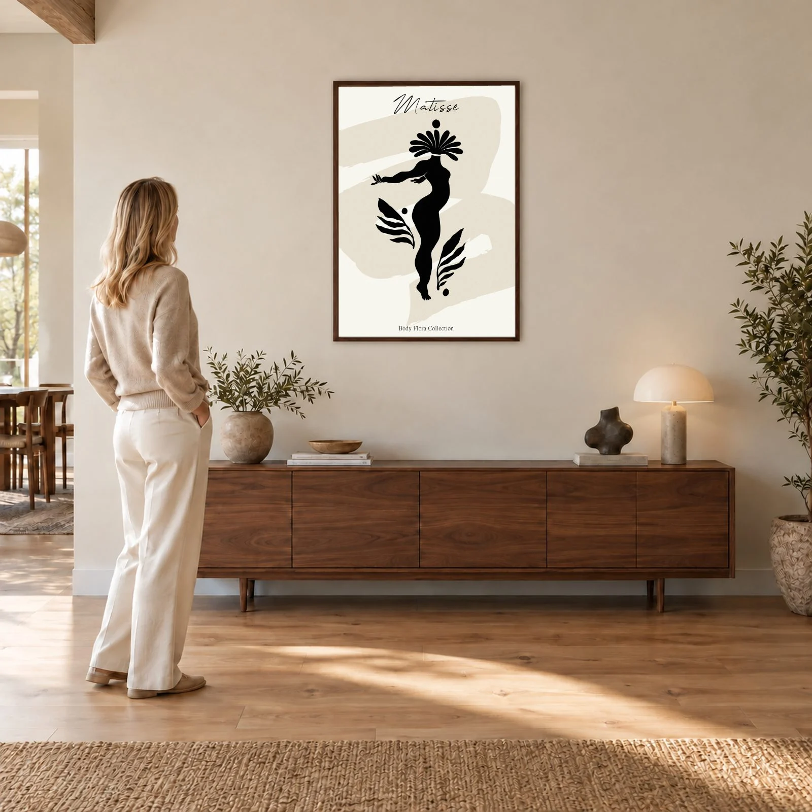 Matisse Nr. 446 – Akustikbild mit Druck, 104 × 73 cm