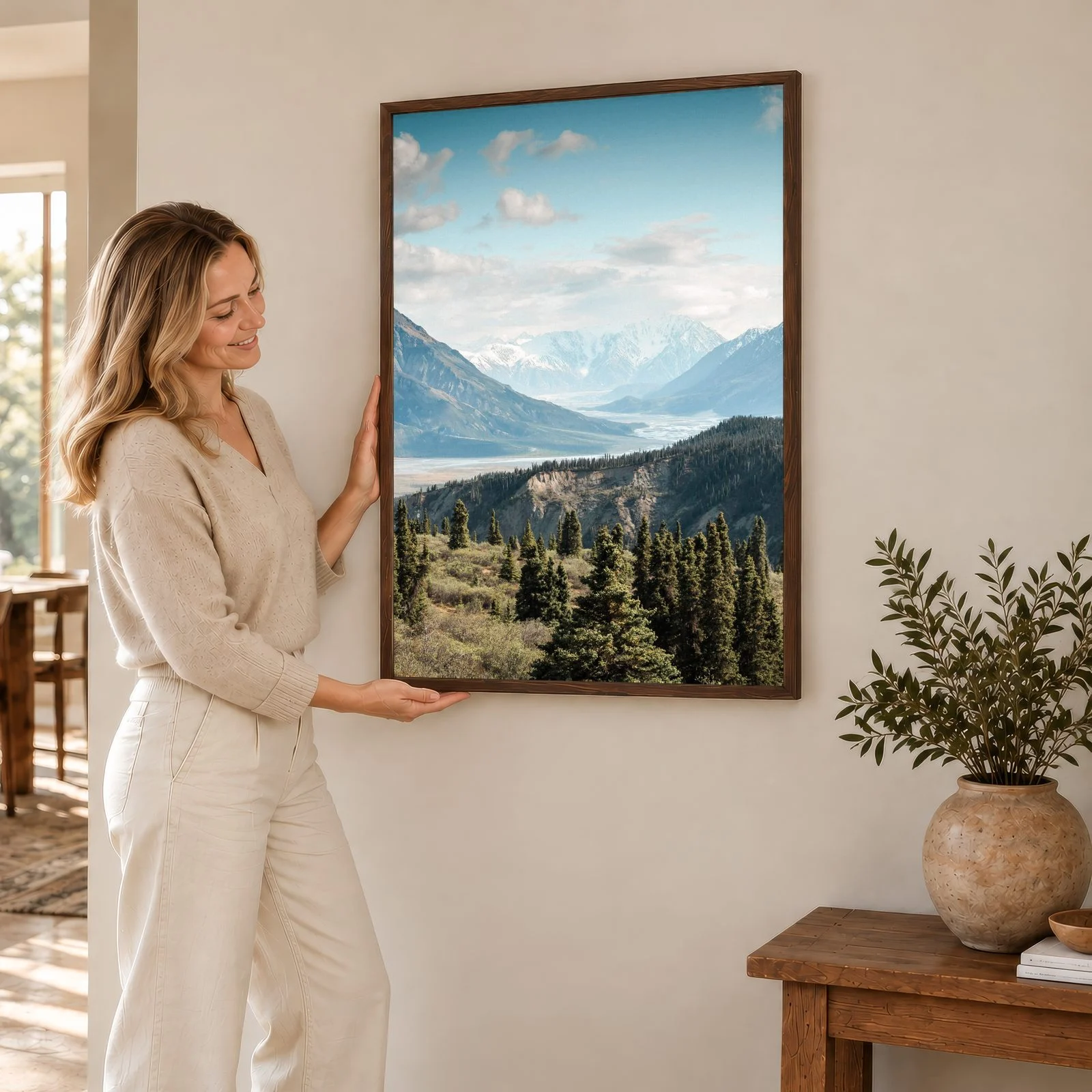 Natur Nr. 171 – Akustikbild mit Druck, 104 × 73 cm